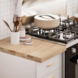 Piano di Lavoro Cucina 40x63,5x4 cm Legno Massello Rovere