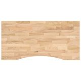 Piano Scrivania 100x50x2,5 cm Rovere Massello Non Trattato