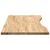 Piano Scrivania 100x50x2,5 cm Rovere Massello Non Trattato