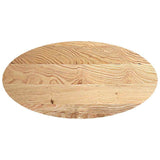 Piano per Tavolo 120x60x4 cm in Rovere Massello Ovale
