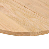 Piano per Tavolo 120x60x2 cm in Rovere Massello Ovale