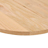 Piano per Tavolo 140x60x2 cm in Rovere Massello Ovale