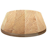 Piano per Tavolo 140x60x4 cm in Rovere Massello Ovale