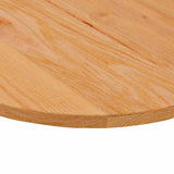 Piano Tavolo Marrone Chiaro 120x60x2cm in Rovere Massello Ovale