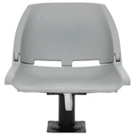 Set Sedile Barca Pieghevole 2pz Senza Cuscino Grigio 48x51x41cm