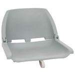 Set Sedile Barca Pieghevole 2pz Senza Cuscino Grigio 48x51x41cm
