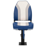 Set Sedile da Barca Pieghevole 4 pz con Schienale Alto