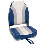 Set Sedile da Barca Pieghevole 4 pz con Schienale Alto