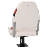 Set Sedile da Barca Pieghevole 4 pz con Schienale Alto