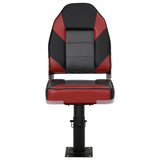 Set Sedile da Barca Pieghevole 4 pz con Schienale Alto