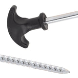 Picchetti per Tenda 12 pz 20 cm 7 mm in Acciaio Zincato