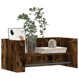 Mensola a Muro Rovere Fumo 70,5x35x30,5 cm Legno truciolato