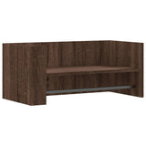 Mensola a Muro Rovere Marrone 70,5x35x30,5 cm Legno truciolato