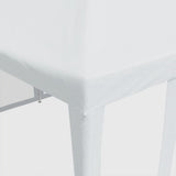 Tenda per Feste con 10 Pareti Laterali in Rete Bianca 6x4m HDPE