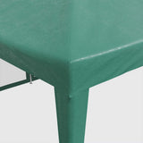 Tenda per Feste con 12 Pareti Laterali in Rete Verde 8x4 m HDPE