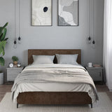 Comodini 2pz Grigio Sonoma 40x30x40 cm in Truciolato