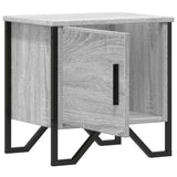 Comodini 2pz Grigio Sonoma 40x30x40 cm in Truciolato