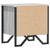 Comodini 2pz Grigio Sonoma 40x30x40 cm in Truciolato