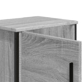 Comodini 2pz Grigio Sonoma 40x30x40 cm in Truciolato