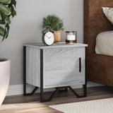 Comodini 2pz Grigio Sonoma 40x30x40 cm in Truciolato