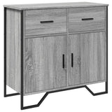 Credenza Grigio Sonoma 79,5x35,5x74,5 cm in Legno truciolato