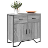 Credenza Grigio Sonoma 79,5x35,5x74,5 cm in Legno truciolato
