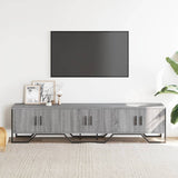 Mobile Porta TV Grigio Sonoma 180x34x41cm in Legno truciolato