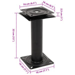 Supporto Sedile Barca con Sedile Girevole a 360 in Acciaio