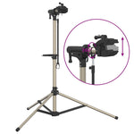 Supporto per Riparazione Bici Regolabile 120-165 cm Alluminio