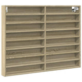 Armadietto Vetrina Rovere Sonoma 100x8,5x75cm Legno truciolato