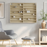 Armadietto Vetrina Rovere Sonoma 100x8,5x75cm Legno truciolato
