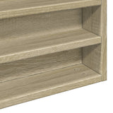 Armadietto Vetrina Rovere Sonoma 100x8,5x75cm Legno truciolato