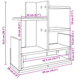 Organizer Scrivania Rovere Marrone 49x20x52,5 cm truciolato
