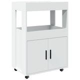 Carrello Bar Bianco 60x39,5x89 cm in Legno truciolato