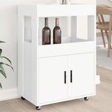 Carrello Bar Bianco 60x39,5x89 cm in Legno truciolato