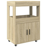 Carrello Bar Rovere Sonoma 60x39,5x89 cm in Legno truciolato