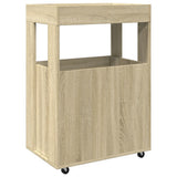 Carrello Bar Rovere Sonoma 60x39,5x89 cm in Legno truciolato