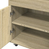 Carrello Bar Rovere Sonoma 60x39,5x89 cm in Legno truciolato