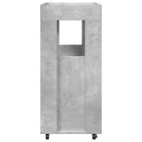 Carrello Bar Grigio Cemento 60x39,5x89 cm in Legno truciolato