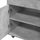 Carrello Bar Grigio Cemento 60x39,5x89 cm in Legno truciolato