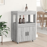 Carrello Bar Grigio Sonoma 60x39,5x89 cm in Legno truciolato