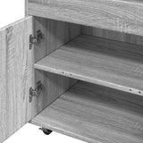 Carrello Bar Grigio Sonoma 60x39,5x89 cm in Legno truciolato