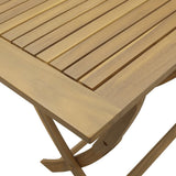 Set da Pranzo per Giardino 5 pz in Legno Massello di Acacia