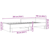 Giroletto Bianco 100x200 cm in Legno Massello