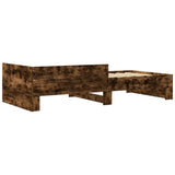 Giroletto senza Materasso Rovere Fumo 100x200 cm in Truciolato