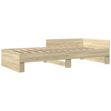 Giroletto senza Materasso Rovere Sonoma 90x200 cm in Truciolato