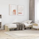 Giroletto senza Materasso Rovere Sonoma 90x200 cm in Truciolato