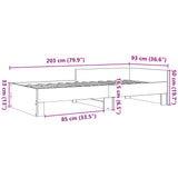 Giroletto Grigio Cemento 90x200 cm in Legno truciolato