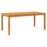 Set da Pranzo da Giardino 9 pz 180x90x75 cm Legno Massello di Acacia