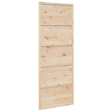 Porta per Granaio 80x208 cm in Legno Massello di Pino